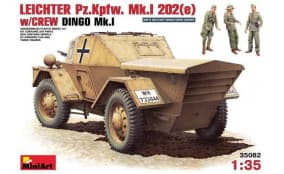 LEICHTER Pz.Kpfw. Mk.I 202(е) с экипажем. ДИНГО Mк.I