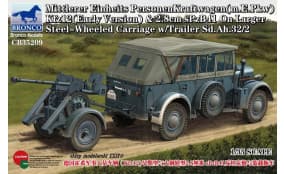 Kfz12 (Early Version) & 2.8cm sPzB41 On Larger Steel-Wheeled Carriage