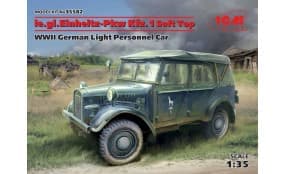 le.gl.Einheitz-Pkw Kfz.1 Soft Top, WWII German Light Personnel Car