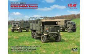 WWII British Trucks Model W.O.T. 6, Model W.O.T. 8, Leyland Retriever General Service