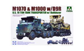 U.S. M1070&M1000 w/D9R 70 Ton Tank Transporter w/Bulldozer