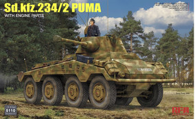 Sd.Kfz.234/2 PUMA with Engine Parts