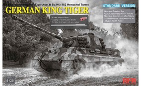 German King Tiger Panzerkampfwagen VI Tiger Ausf.B Sd.Kfz. 182 Henschel Turret Standard Version